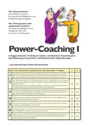 Power-Coaching I - Hans-Peter Zimmermann