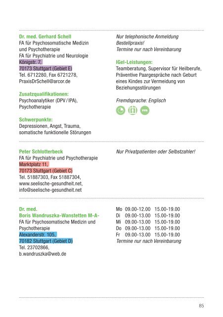 1. Ärzte / 1.30. FA für Psychosomatische Medizin und ...