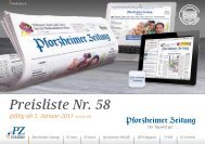 Allgemeine Geschäftsbedingungen - Pforzheimer Zeitung