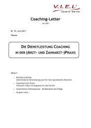 Coaching–Letter - V.I.E.L Coaching + Training