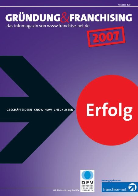 „Gründung & Franchising“ 2007 - Franchise-net