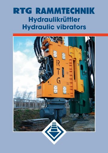 Hydraulikrüttler Hydraulic vibrators - AGD Equipment