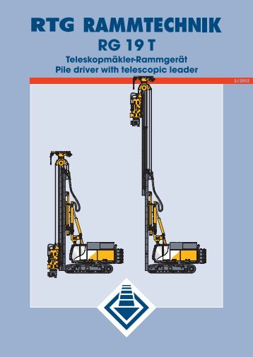 RG 19 T Teleskopmäkler-Rammgerät Pile driver ... - AGD Equipment
