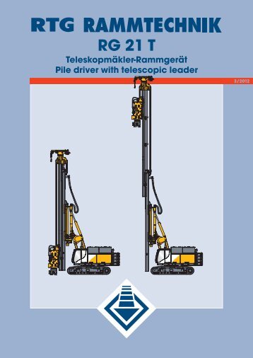 RG 21 T Teleskopmäkler-Rammgerät Pile driver ... - AGD Equipment