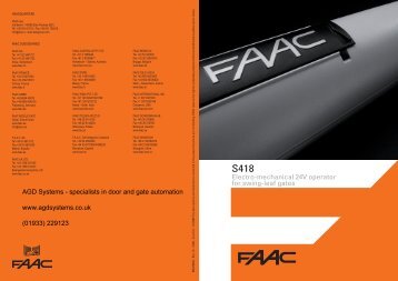 faac subsidiaries - AGD Systems