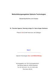 Weiterbildungsangebote Optische Technologien - bayern photonics ...