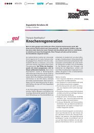 Knochenregeneration - Degradable Solutions AG