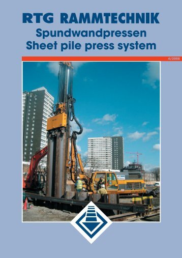 Spundwandpressen Sheet pile press system - AGD Equipment