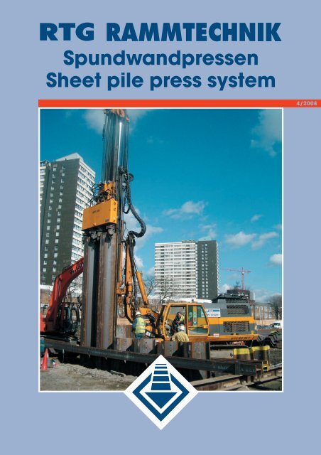 Spundwandpressen Sheet pile press system - AGD Equipment