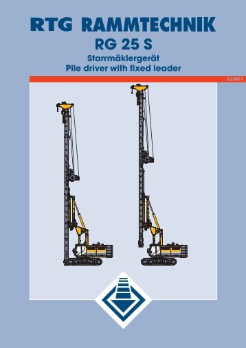 RG 25 S Starrmäklergerät Pile driver with fixed ... - AGD Equipment