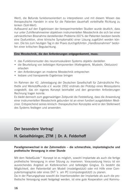 Kurzreferate 2006 - Arbeitsgemeinschaft Dentale Technologie eV