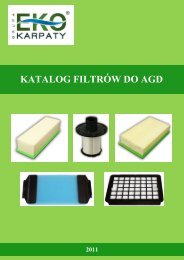 KATALOG FILTRÓW DO AGD - Eko-Karpaty