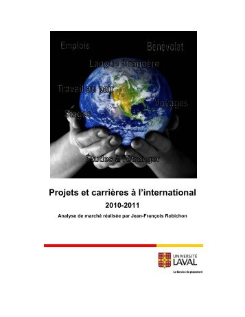 Projets et carrières à l'international 2010-2011 - Le Service de ...