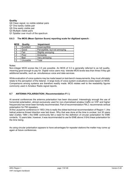 IARU Region 1 VHF Managers Handbook - UBA