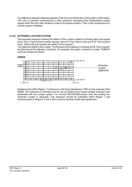 IARU Region 1 VHF Managers Handbook - UBA