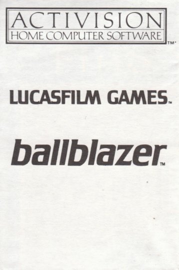 Ballblazer - Amstrad CPC - Manual - gamesdbase.com