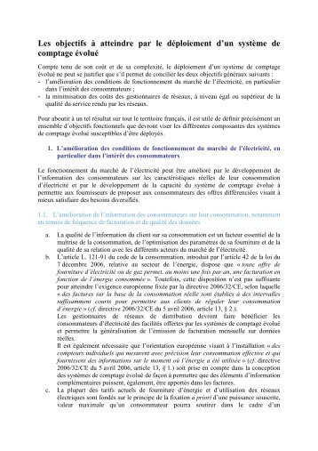 Les objectifs à atteindre par le déploiement d'un ... - Smart Grids