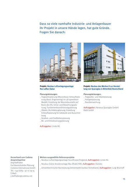 Broschüre Bauplanung - Codema International GmbH