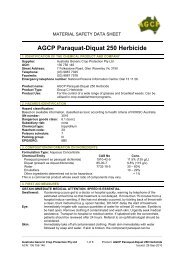 AGCP Paraquat-Diquat 250 Herbicide - MSDS