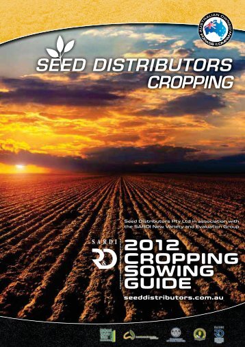 Lentil variety sowing guide 2012 - Seed Distributors