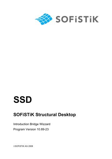 SSD bridge tutorial 1 - SOFiSTiK AG