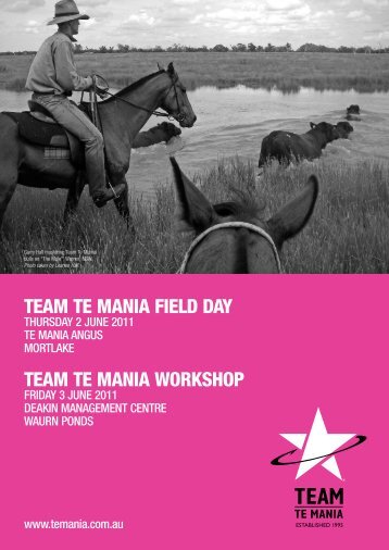 2011 Team Te Mania Workshop - Te Mania Angus