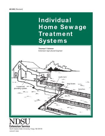 Individual Home Sewage Treatment Systems - NDSU Agriculture