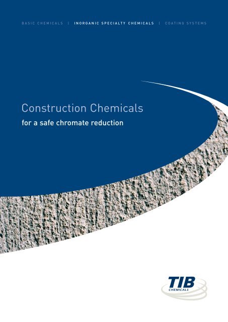 Construction Chemicals - TIB Chemicals AG