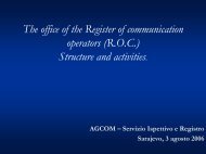 The office of the Register of communication operators (ROC)