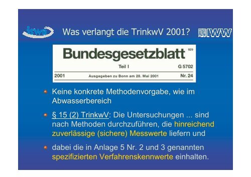 Messunsicherheit in der Trinkwasserüberwachung