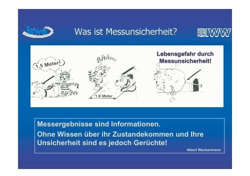 Messunsicherheit in der Trinkwasserüberwachung