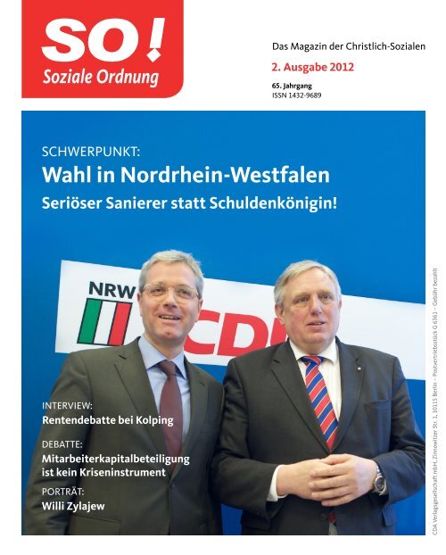 Wahl in Nordrhein-Westfalen - CDA