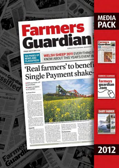 Click here to download the Online Media Pack - Farmers Guardian