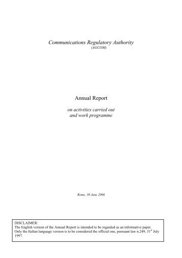 Communications Regulatory Authority