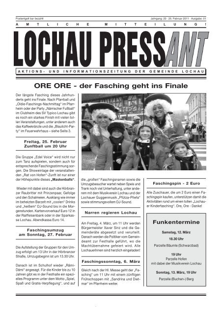 rigen Lochauer Dorffest des Musikverei- nes. Die Partynight wird am parteilichen Initiative, um mehr Frauen fr Frauen zu die- sem Treffen herzlich ein. 12. volunteeralert.com (7,1 MiB) - Gemeinde Lochau