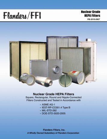 Nuclear Grade HEPA Filters - Flanders/CSC