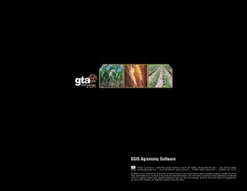 SGIS Agronomy Software - AGCO Advanced Technology Solutions