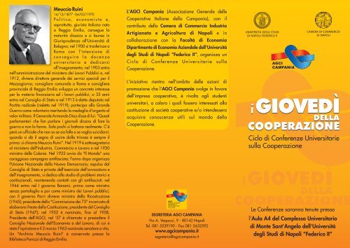 iGIOVEDÌ iGIOVEDÌ - Associazione Generale Cooperative Italiane