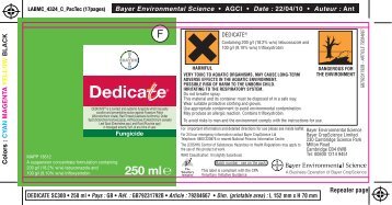 4324_C DEDICATE 250 ml.indd - Bayer Environmental Science Turf ...