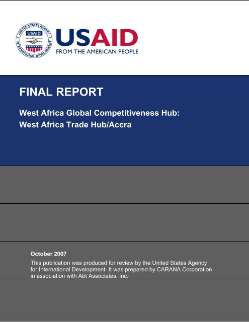 West Africa Trade Hub/Accra - usaid