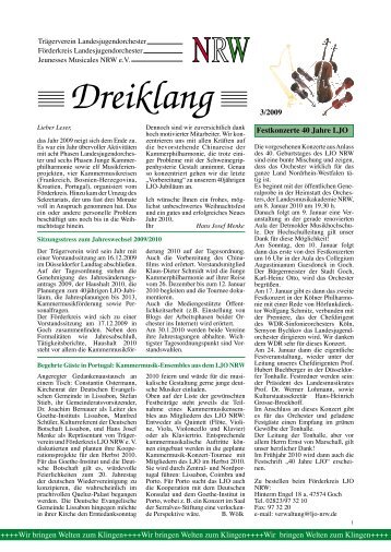 Dreiklang-3-2009 - Förderkreis LJO eV