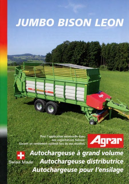 Agrar Autochargeuse Jumbo, Bison, Leon - gvs agrar