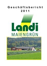 I nhaltsverzeichnis - LANDI Maiengrün