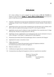 Ordre du jour mars 2010 à 18.00 heures pour discuter les - Mersch