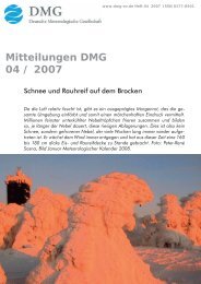 focus - Deutsche Meteorologische Gesellschaft eV (DMG)