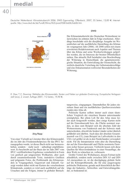 focus - Deutsche Meteorologische Gesellschaft eV (DMG)