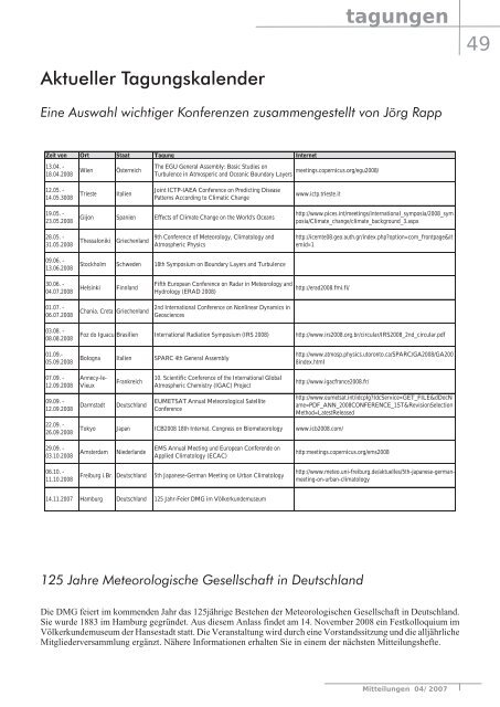 focus - Deutsche Meteorologische Gesellschaft eV (DMG)