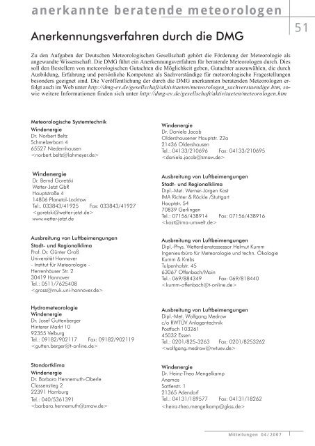 focus - Deutsche Meteorologische Gesellschaft eV (DMG)