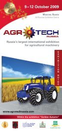 9 – 12 October 2009 - AgroTech Russia