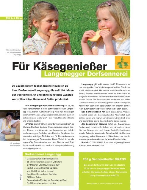 Luag 2010 Ausgabe 2 - Ländle-Metzg Klopfer